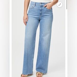 Paige Anessa Light Blue Wide Leg Jeans